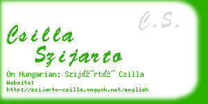 csilla szijarto business card